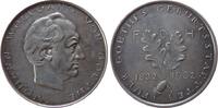 Goethe Medaille Silber Goethe (1749-1832) - auf seinen 100. Todestag, Büste nach rechts / Eichenblatt, v. Theodor Georgii, ca. 36 MM, ca. 19,5 G -