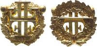 Sport Abzeichen Bronze vergoldet Gewichtheber, ca. 40,5 MM, intakte Nadel -