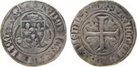 Frankreich Blanc á la couronne Ag Louis XI (1461-1483), Rouen (point O), LUDOVICVS * FRANCOR * I REX, 2.73 Gramm -