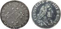 Frankreich 4 Sols Ag Louis XIV, D (Vimy-en-Lyonnais), leichte Prägeschwäche -