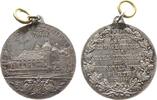 Sport tragbare Medaille Bronze versilbert Fürth - auf die Einweihung der neuen Turnhalle, Ansicht der Halle / Mehrzeiler, ca. 30 MM -