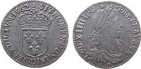 Frankreich 1/12 Ecu au buste juvénile Ag Louis XIV, D (Lyon) -
