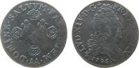 Frankreich 10 Sols aux 4 couronnes Ag Louis XIV, AA (Metz), justiert -