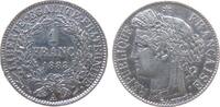 Frankreich 1 Franc Ag Ceres, A (Paris), kleine Druckstelle am Rand -