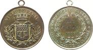 Paris tragbare Medaille Bronze Paris - auf den Kinder-Wettbewerb, concours des bébés, Wappen / Gravur: Marcel Choisel, ca. 36,5 MM, Vergoldungsreste -