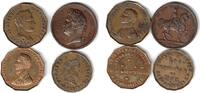 Jetons Lot zu 4 Jetons Bronze Louis Philippe I 1842 (27 MM), General Bertrand 1844 (25,5 MM), Werbemarke Paris (25 MM), Crayons Mengin o.J. (23,5 MM) -