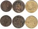 Jetons Lot zu 3 Jetons Bronze Louis XV. o.J. (31 MM), Louis XV. (30,5 MM), Louis XIIII o.J. (28 MM) -