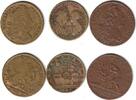 Jetons Lot zu 3 Jetons Bronze Louis XV. 1747 (28,5 MM), Louis XIV. o.J. (27 MM), Louis XIV. und Maria Theresia 1666 (24,5 MM) -