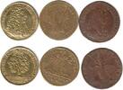 Jetons Lot zu 3 Jetons Bronze Louis XIIII. 1676 (26 MM), Napoleon AnXIII (25 MM), Louis le Grand o.J. (24,5 MM) - vergoldet -