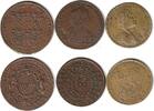 Jetons Lot zu 3 Jetons Bronze Consulat de Lyon 1737 (31 MM), Louis XIIII. o.J. (29 MM), Auguste Robert de Pomereu 1678 (26,5 MM) -
