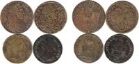Jetons Lot zu 4 Jetons Bronze Louis XIIII. o.J. (27 MM - Adler), Louis XIII. 1664 (27 MM - confirmation de lalliance avec les Suisses), Louis XV. 1744 -