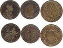 Jetons Lot zu 3 Jetons Bronze Louis XIV. o.J. (27,5 MM - La Justice et la Paix du Roi), Louis XV. o.J. (26,5 MM - La prise de Fontarabie), Louis XV. o. -