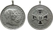 Wilhelm II. (1888-1918) Medaille Zinn Wilhelm II (1888-1918) - Erinnerung an den Feldzug von 1870/71 gegen Frankreich, Feld. Art. No. 9, Büsten von Wilhelm II.- -