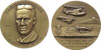 USA Medaille Bronze Loening Grover - Flugzeugpionier, Büste halblinks / div. Fluguege, v. R. Beck, ca. 44,5 MM -