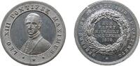 Vatikan Medaille Zinn Leo XIII (1878-1903) - auf seine Wahl, Brustbild halblinks / Schrift, ca. 30,5 MM -