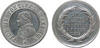 Vatikan Medaille Zinn Pius IX (1846-1878) - zum Andenken an seinen Tod, Brustbild nach links / Mehrzeiler, v. Weckwerth, ca. 30,5 MM, kleiner Ran -