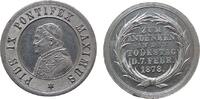 Vatikan Medaille Zinn Pius IX (1846-1878) - zum Andenken an seinen Tod, Brustbild nach links / Mehrzeiler, v. Weckwerth, ca. 30,5 MM -