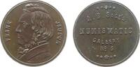 USA Medaille o.J. Bronze Jaudon Frank - Sages Numismatic Gallery, Büste nach links / Schrift, ca. vz