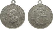 Vatikan tragbare Medaille Bronze versilbert Leo XIII (1878-1903) - auf seine Wahl zum Papst, Brustbild nach links / Jesus - St. Peter - Gottvater und der -