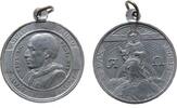 Vatikan tragbare Medaille Aluminium Pius XII. (1939-1958) - Alpha und Omega, Büste nach links / Gott auf Erdkugel thronend - Alpha und Omega - Daer Anfang -