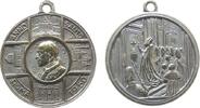 Vatikan tragbare Medaille Bronze versilbert Pius XII (1939-1958) - auf das heilige Jahr, Brustbild nach links / Öffnung der Heiligen Pforte, ca. 22,5 MM -