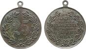 Städte tragbare Medaille Bronze Erlau - auf das 25jährige Jubiläum der Gründer des Vereins, gewidmet vom Militärverein, 25 im Kranz / Mehrzeiler, ca. 33 -