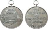 Städte tragbare Medaille Bronze versilbert Weimar - auf die 100-Jahrfeier der Bauschule, Gebäude / Mehrzeiler, ca. 30,5 MM -