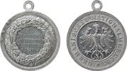 Städte tragbare Medaille Zinn Nürnberg - auf den 25. Jahrestag des Germaischen Nationalmuseums, Ludwig II. 1864-1886 - Bayern, Adler / Mehrzeiler im Kran -