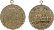 Städte tragbare Medaille Bronze Porschdorf - zur Erinnerung an die Fahnenweihe des K.S. Militär-Verein, Büste von Friedrich August von Sachsen nach recht -