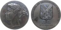 Frankreich Prämienmedaille Bronze versilbert Department de L'Oise - Chef des Services Fiscaux - Raymond Dousteyssier, Mädchenkopf / Wappen, v. Belmondo, 79 -