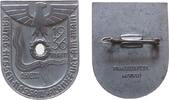 Drittes Reich Abzeichen Aluminium Frankfurt - Gautag Hessen-Nassau, Adler mit Swastika, ca. 44 x 35 MM, intakte Nadel -