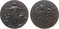 Medaille 1938 Italien Bronze Triest - auf das 100jährige Bestehen der Triestiner Versicherungsgesellschaft, Lanze vor Marcuslöwe / Allegorie zw. ...
