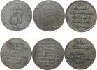 Reformation / Religion 3 x Medaille Silber Augsburg - 300 Jahrfeier der Augsburger Konfession, Luther stehend / Mehrzeiler, ca. 21,5 MM, ca. 3,3 Gramm, + Augsburg - -