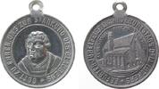 Reformation / Religion tragbare Medaille Bronze Luther Martin (1483-1546) - auf seinen 400. Geburtstag, Erfurt, Brustbild halblinks / Augustinerkirche, unsigniert, ca. 2 -