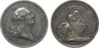 Jetons Medaille Silber Louis XVI. (1774-1793) - auf seine Hinrichtung, Büste nach rechts / Francia sitzt trauernd neben der Urne, am Boden Krone -