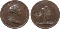 Jetons Medaille Bronze Louis XVI. (1774-1793) - auf seine Hinrichtung, Büste nach rechts / Francia sitzt trauernd neben der Urne, am Boden Krone -