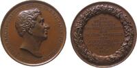 Frankfurt Medaille Bronze Frankfurt - Vrints-Berberich Alexander von, Oberpostmeister, auf sein 50jährige Dienstjubiläum, Büste nach rechts / Mehrz -