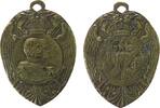 Serbien tragbare Medaille Bronze Peter I. (1903-1918) - auf die Helden Peter & Alexander, beider Büsten im Medaillion nach rechts / div. Wappen unter Kron -