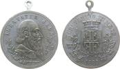 Sport tragbare Medaille Bronze versilbert Metz - auf den Turnverein, Büste von Jahn nach rechts / Wappen und Schrift, ca. 33 MM -