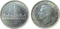 Kanada 1 Dollar Ag Georg VI, Königlicher Besuch -