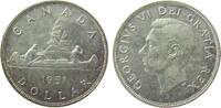 Kanada 1 Dollar Ag Georg VI, Kanu -