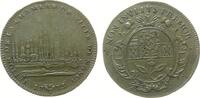 Jetons Jeton Messing Louis XV. (1715-1774) - auf die Handelskammer in Nancy, Chambre de Ville de Nancy, Stadtansicht / Wappen, ca. 28,5 MM -