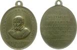Wallfahrt tragbare Medaille Bronze Vincentius von Paula - Stifter der Missionspriester und der barmherzigen Schwestern, Brustbild halblinks / Mehrzeiler: D -