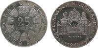 Österreich 25 Schilling 1968 Ag Hildebrandt, etwas fleckig pp
