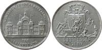 Städte Medaille Zinn Düsseldorf - auf die Gewerbe- und Kunstausstellung, Ausstellungsgebäude / Wappen, ca. 36 MM -