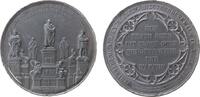 Reformation / Religion Medaille Zinn Luther - auf die Enthüllung des Denkmals in Worms, Denkmal umgeben von anderen Denkmälern / Mehrzeiler im Vierpaß, v. Schni -