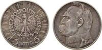 Polen 5 Zlotych 1934 Ag Pilsudski, Patina fast vz 42.72 US$  zzgl. 4.54 US$ Versand