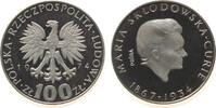 Polen 100 Zlotych 1974 Ag Curie, Patina, Probe, leichte Patina pp 48.11 US$  zzgl. 4.49 US$ Versand