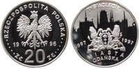 Polen 20 Zlotych 1996 Ag 1000 Jahre Danzig, etwas fleckig pp 59.75 US$  zzgl. 6.52 US$ Versand