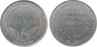 Gelegenheitsmedaillen Werbemarke Aluminium Rühmann Heinz - man braucht kein Geld im Europa Palast, 10 Dollar United States of America / Schrift, ca. 38,4 MM, fei -